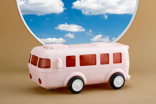 Bus Water Bottle Kids Sipper With Straw